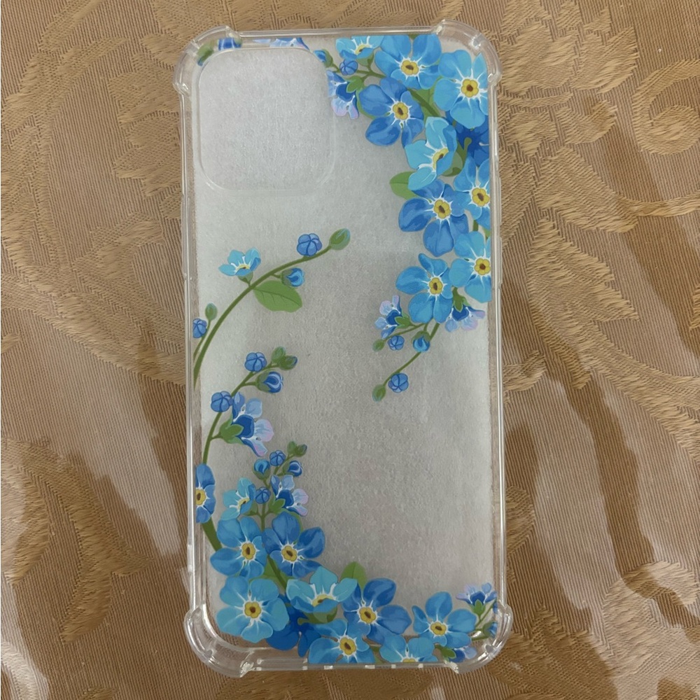 Blue Floral iPhone 12 Pro Case